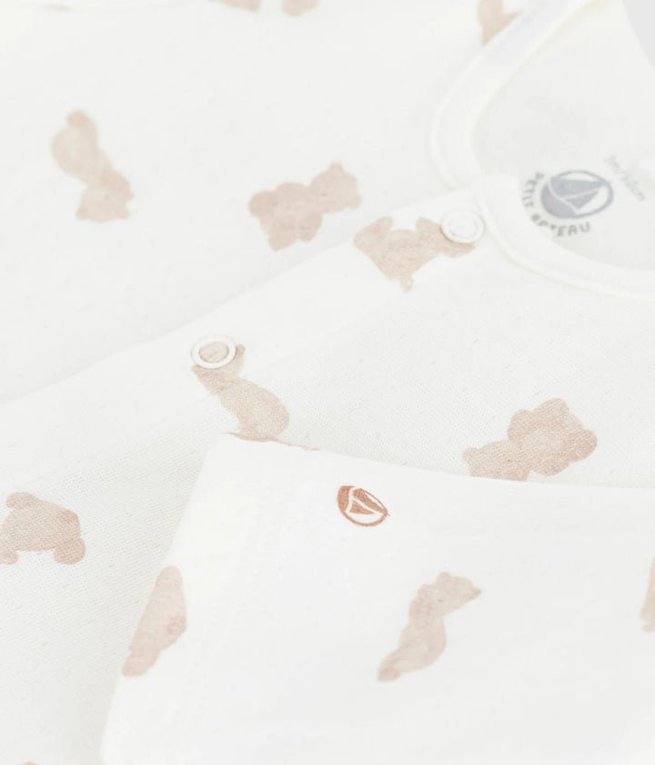 Petit Bateau Baby Unisex Printed Cotton Tubique Sleepsuit