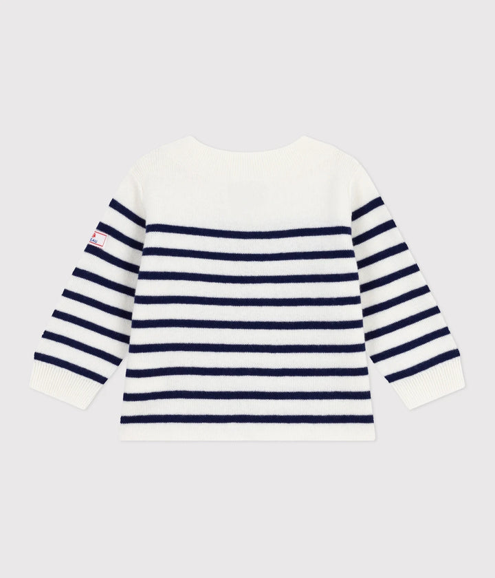 Petit Bateau Baby Boys’ Striped Cotton Sweater
