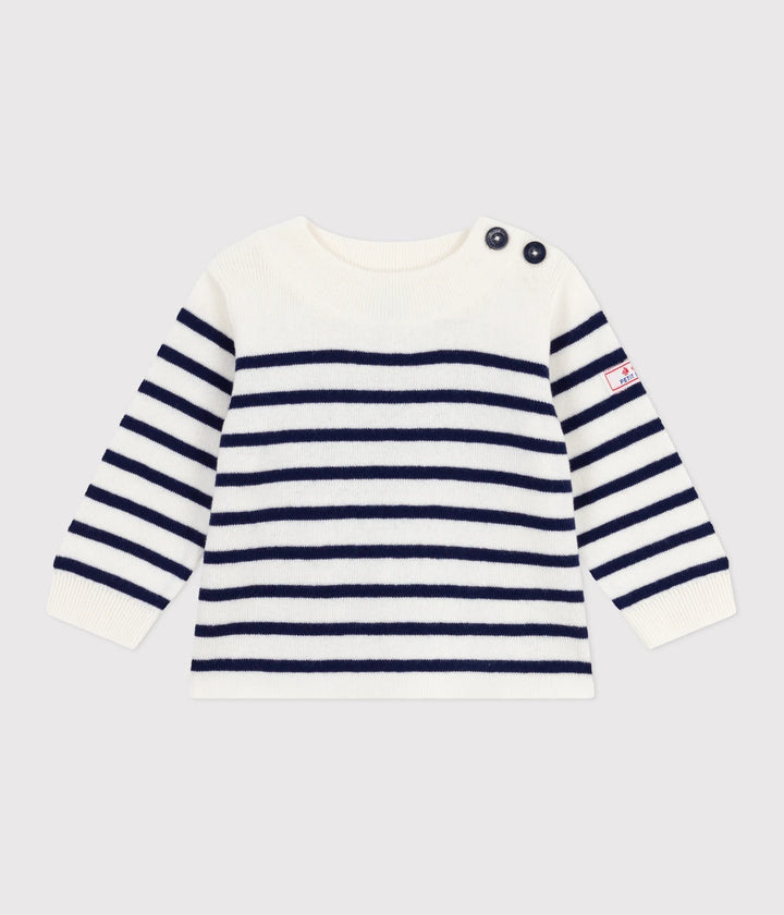 Petit Bateau Baby Boys’ Striped Cotton Sweater