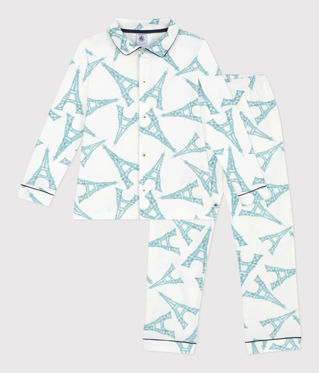 Petit Bateau Kids’ Unisex Cotton Printed Pyjama Set