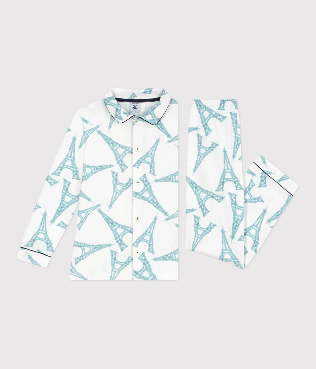 Petit Bateau Kids’ Unisex Cotton Printed Pyjama Set