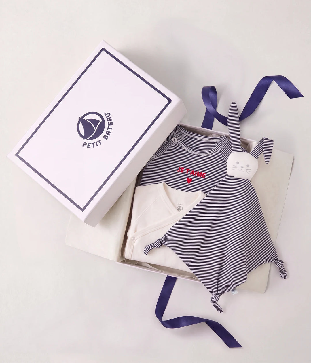 Petit Bateau Unisex Newborn Stripes Cotton Gift Set 3-Pack