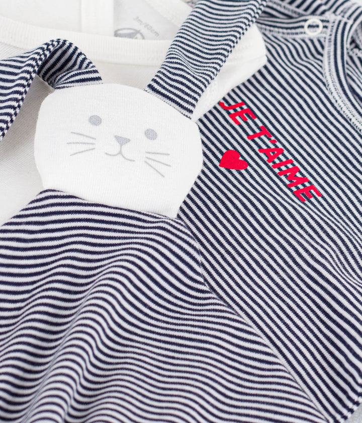Petit Bateau Unisex Newborn Stripes Cotton Gift Set 3-Pack