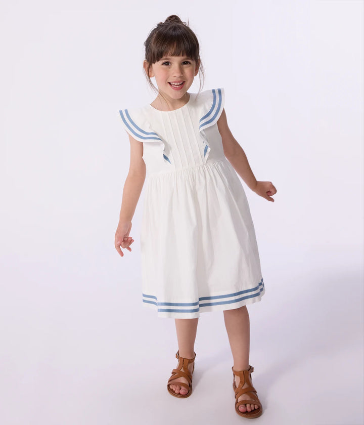 Petit Bateau Girls Cotton Sleeveless Dress