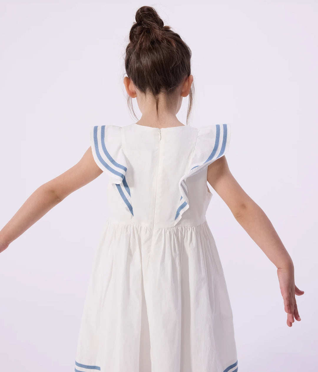 Petit Bateau Girls Cotton Sleeveless Dress