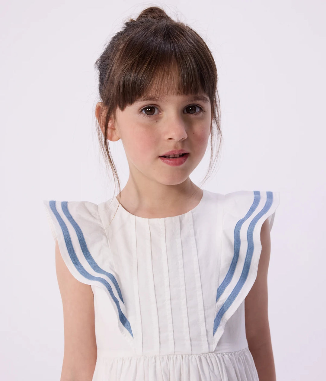 Petit Bateau Girls Cotton Sleeveless Dress