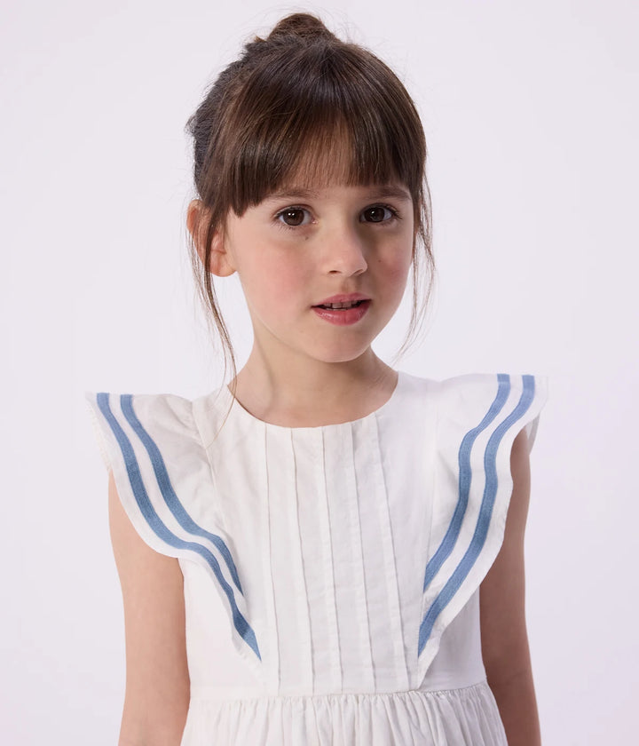 Petit Bateau Girls Cotton Sleeveless Dress