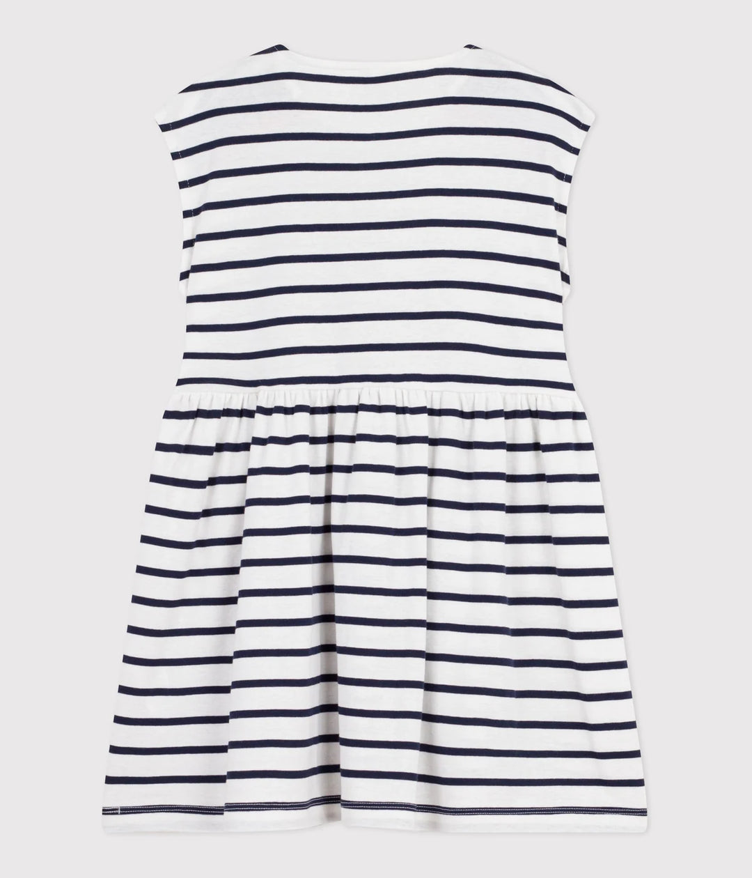 Petit Bateau Girls Cotton Sleeveless Stripped Dress