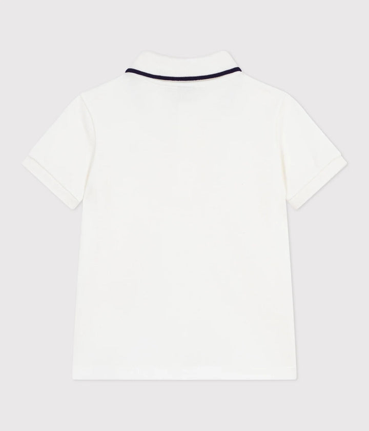 Petit Bateau Boys Cotton Short-Sleeve Polo T-Shirt