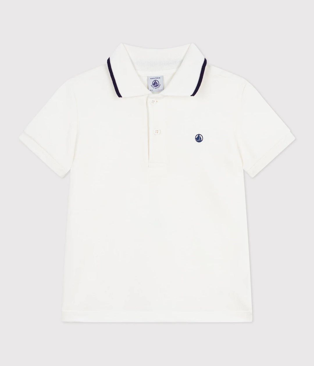 Petit Bateau Boys Cotton Short-Sleeve Polo T-Shirt