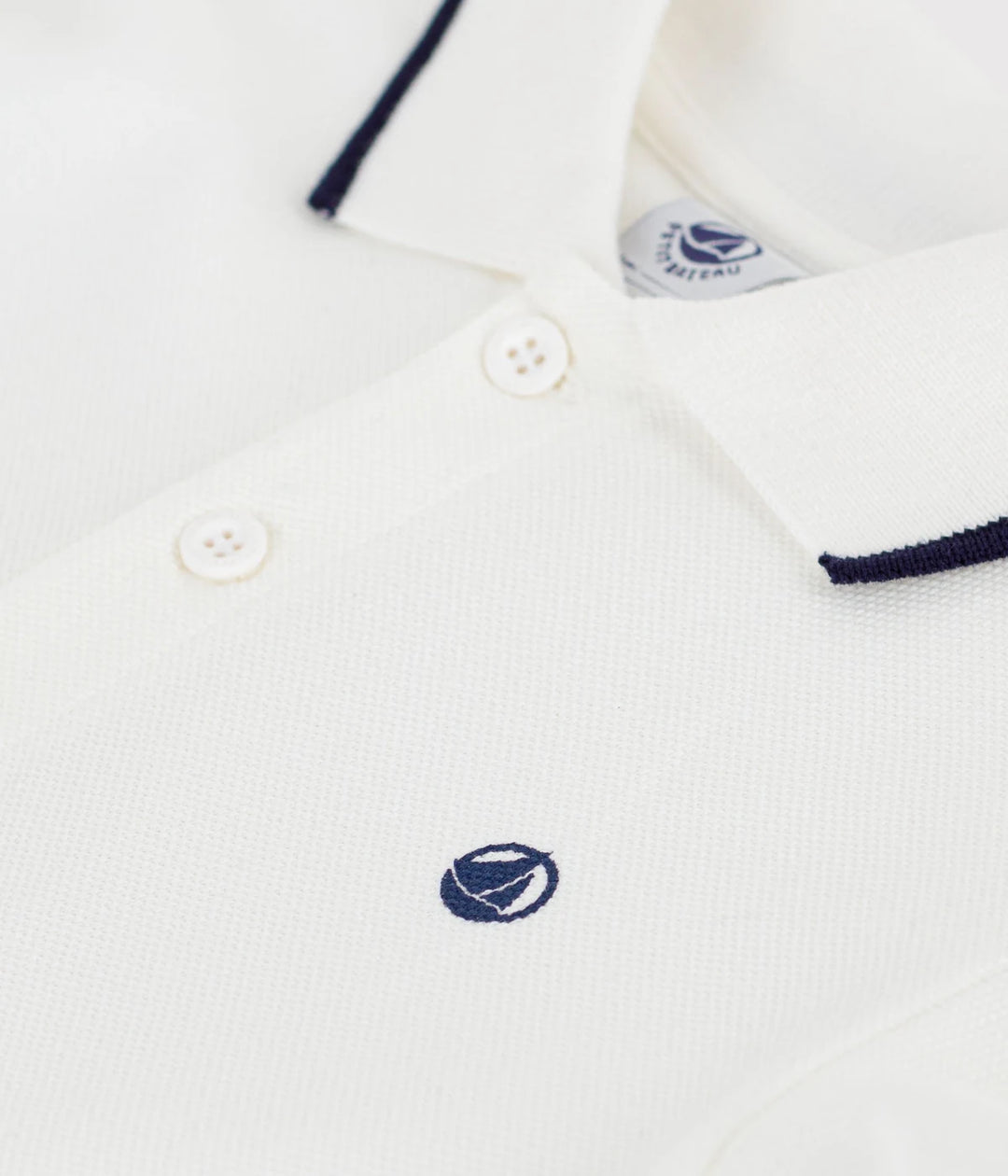 Petit Bateau Boys Cotton Short-Sleeve Polo T-Shirt