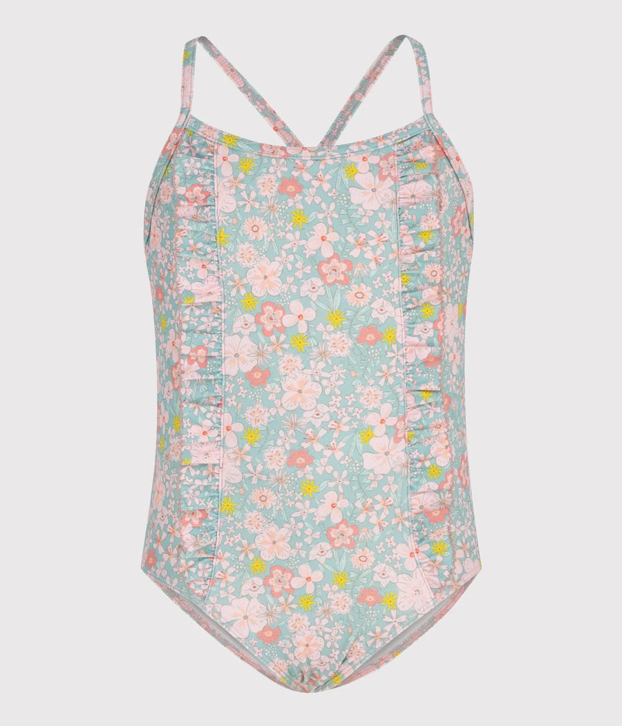 Petit Bateau Girls’ Floral One-Piece Swimsuit