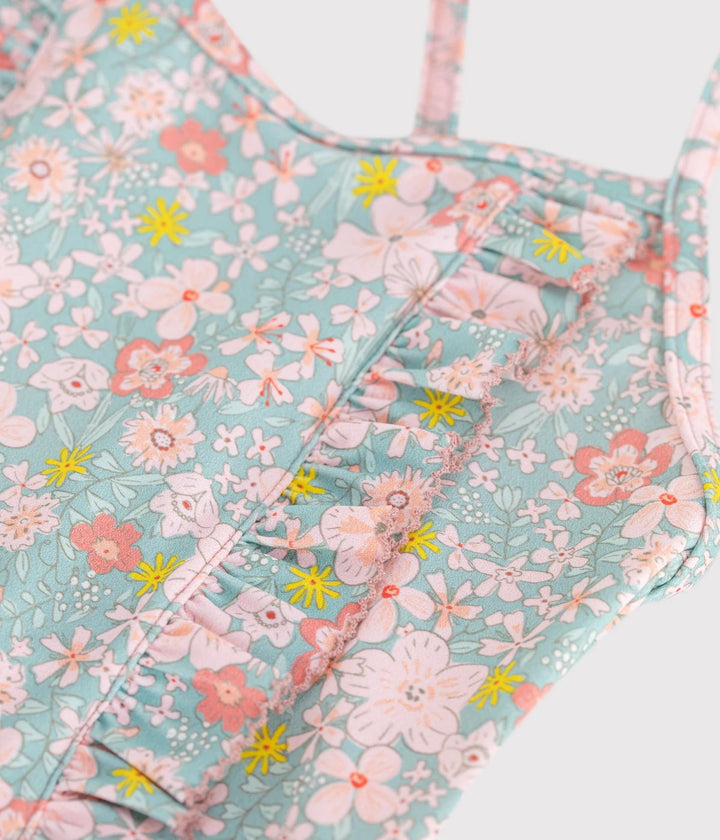 Petit Bateau Girls’ Floral One-Piece Swimsuit
