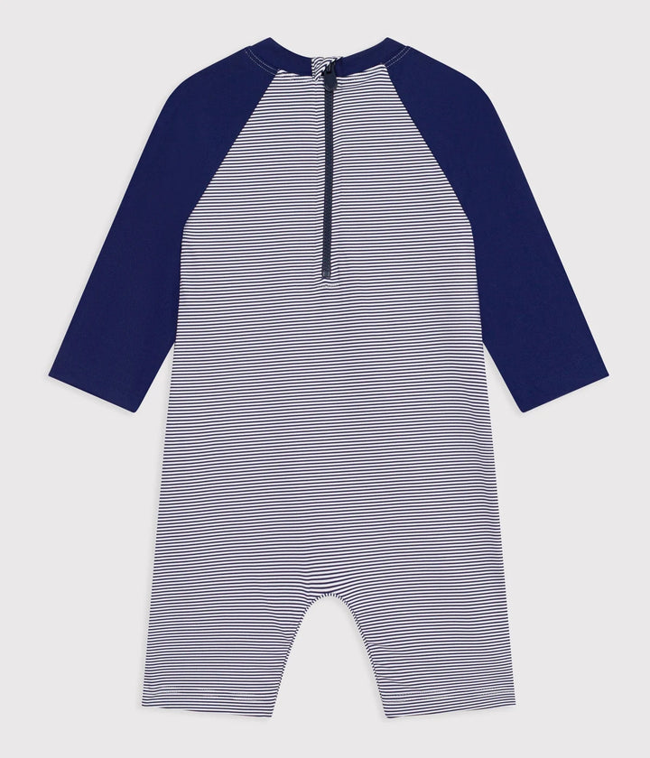 Petit Bateau Striped UV-Protection Swimsuit For Boys