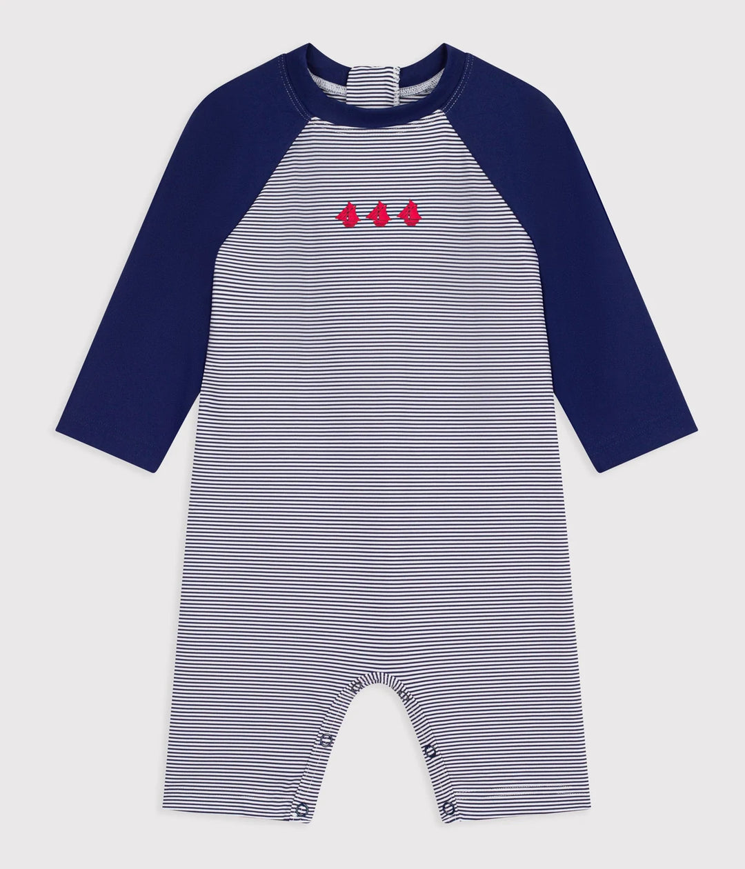 Petit Bateau Striped UV-Protection Swimsuit For Boys