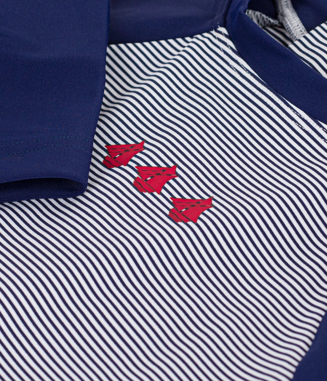 Petit Bateau Striped UV-Protection Swimsuit For Boys