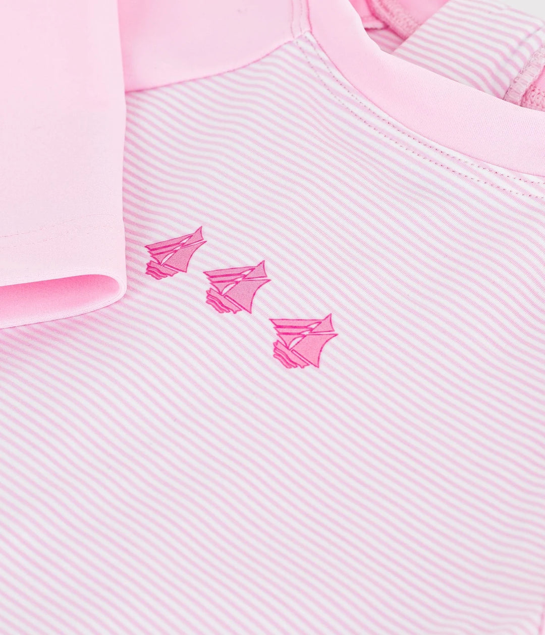 Petit Bateau Striped UV-Protection Swimsuit For Girls