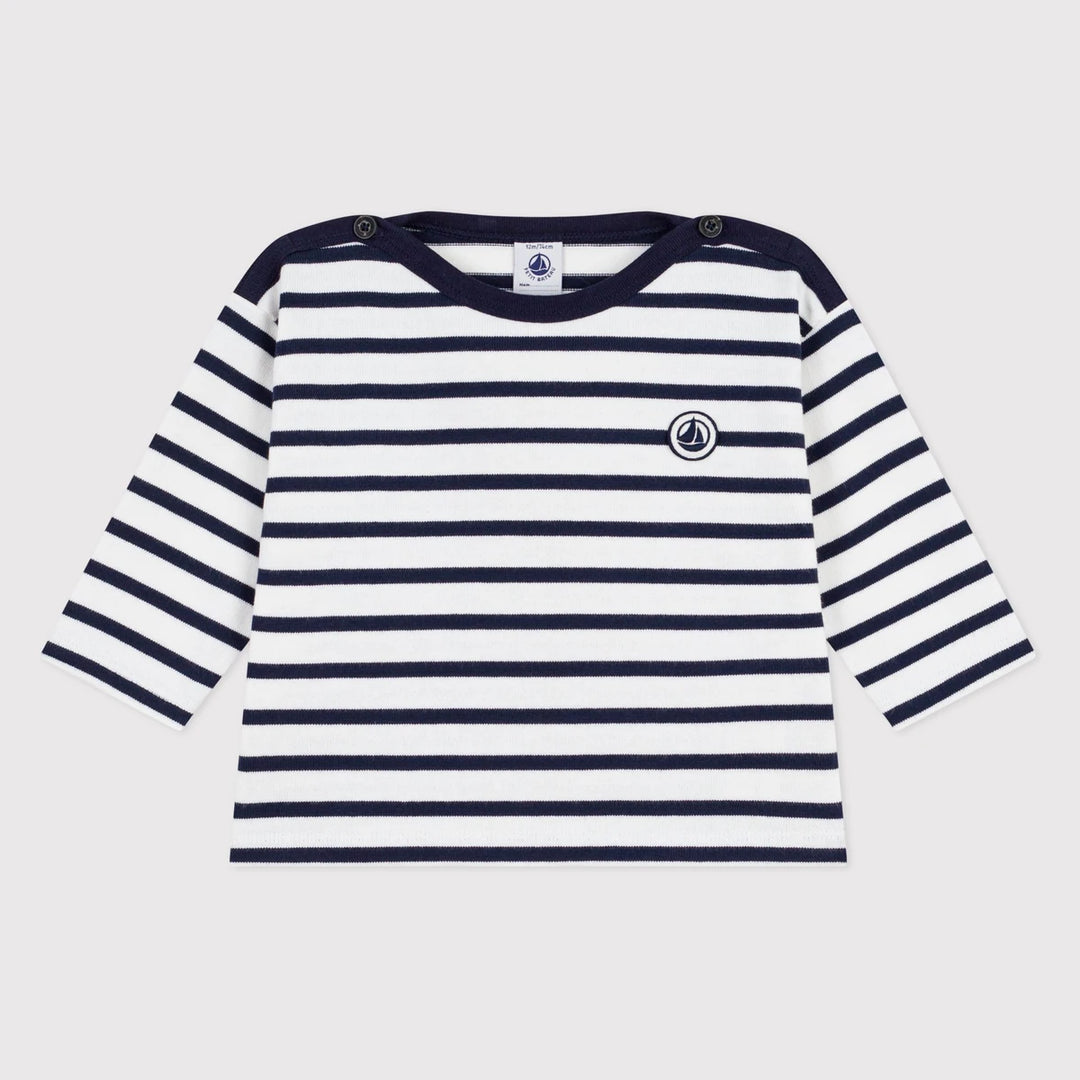 Petit Bateau Unisex Cotton Striped Jersey T-Shirt