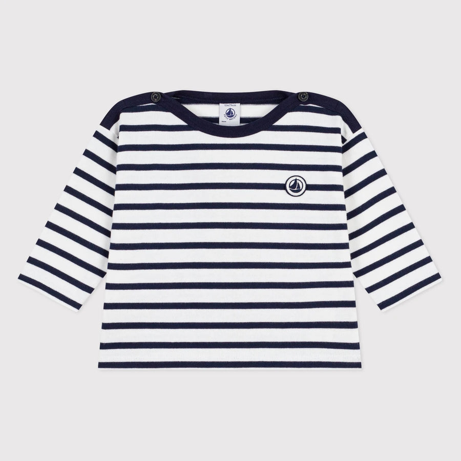 Petit Bateau Unisex Cotton Striped Jersey T-Shirt