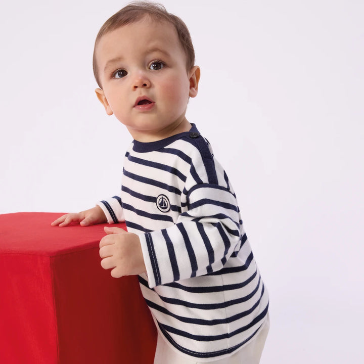Petit Bateau Unisex Cotton Striped Jersey T-Shirt