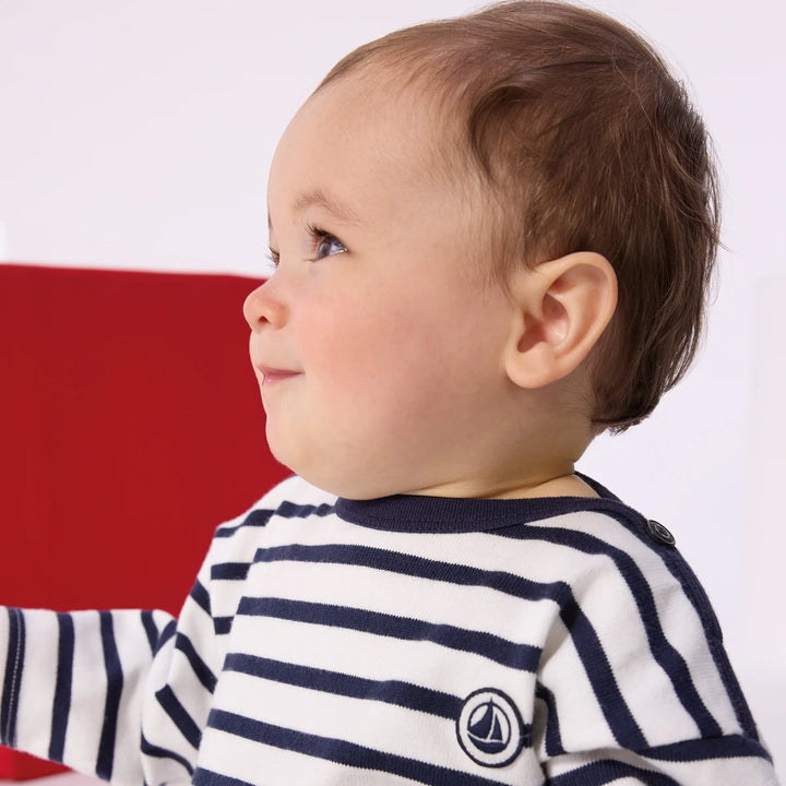 Petit Bateau Unisex Cotton Striped Jersey T-Shirt
