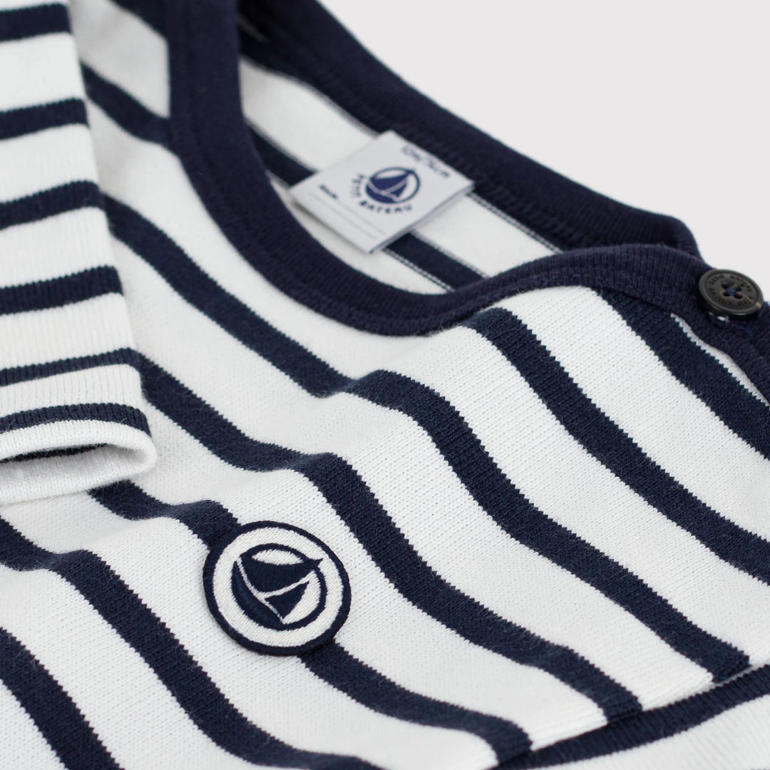 Petit Bateau Unisex Cotton Striped Jersey T-Shirt