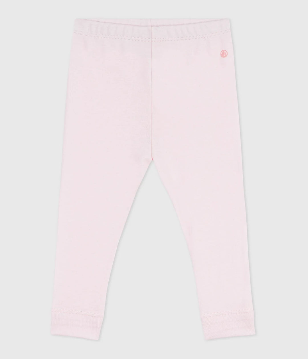 Petit Bateau Solid Cotton Leggings - Pink
