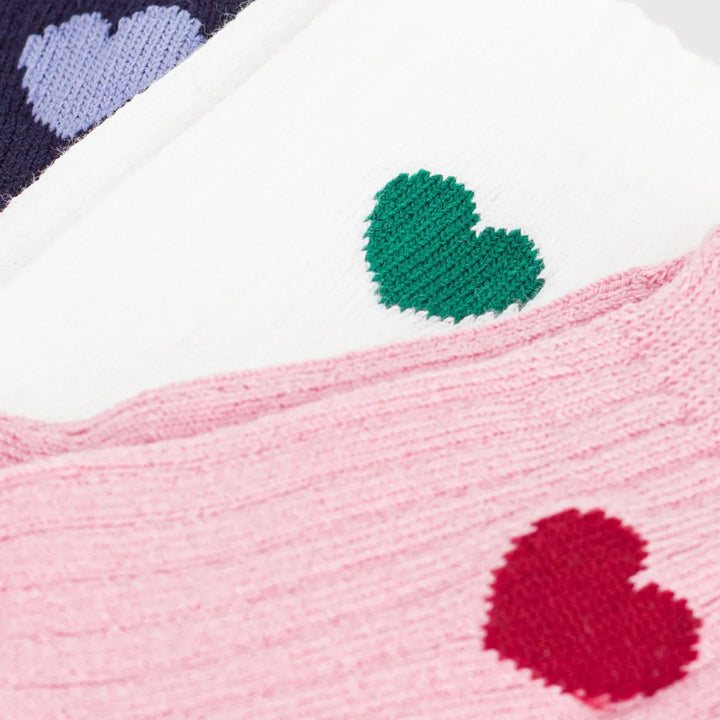 Petit Bateau Baby Girl Jersey Socks 3-Pack