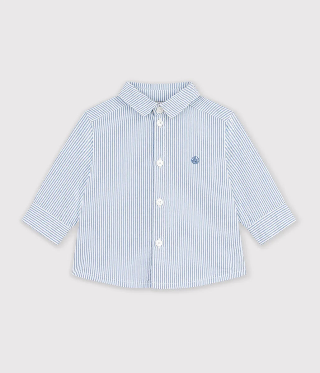 Petit Bateau Baby Boy Long Sleeve Stripy Shirt