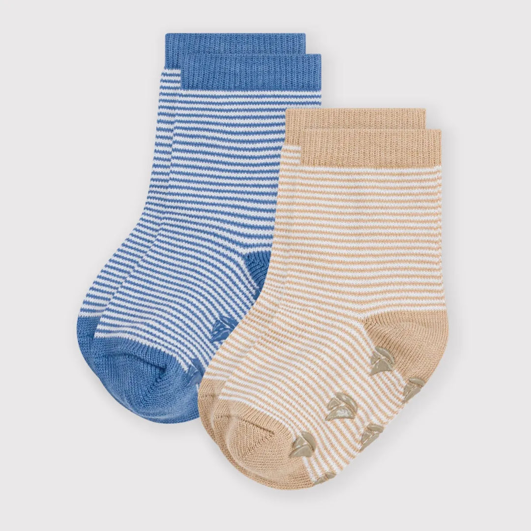 Petit Bateau Baby Boy Jersey Socks 2-Pack