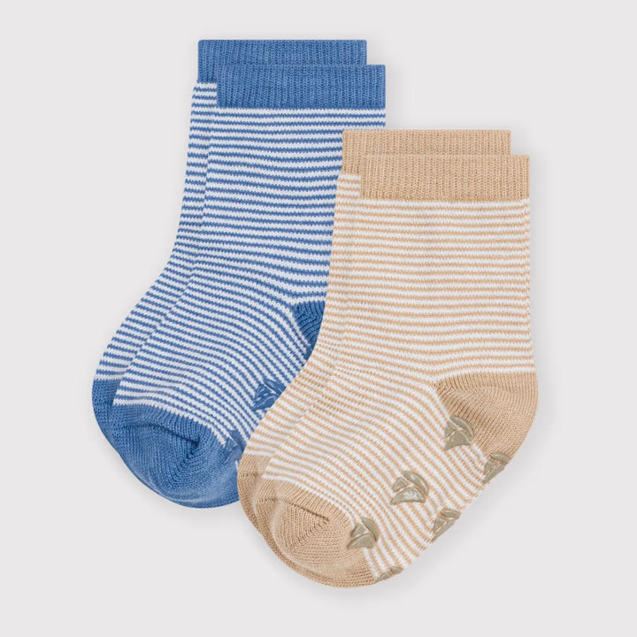 Petit Bateau Baby Boy Jersey Socks 2-Pack