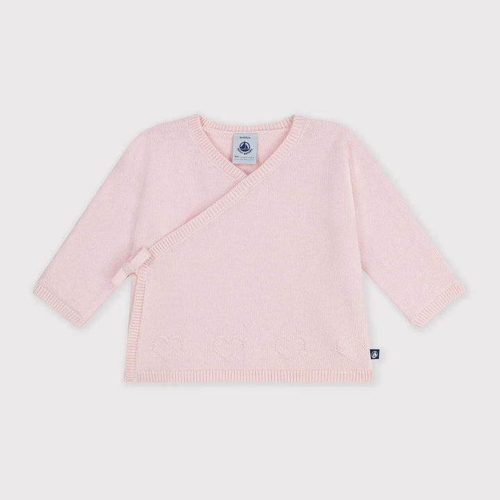 Petit Bateau Baby Girl Wool Wrapover Top