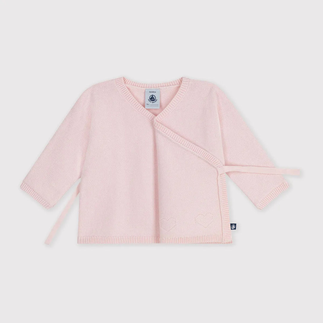 Petit Bateau Baby Girl Wool Wrapover Top