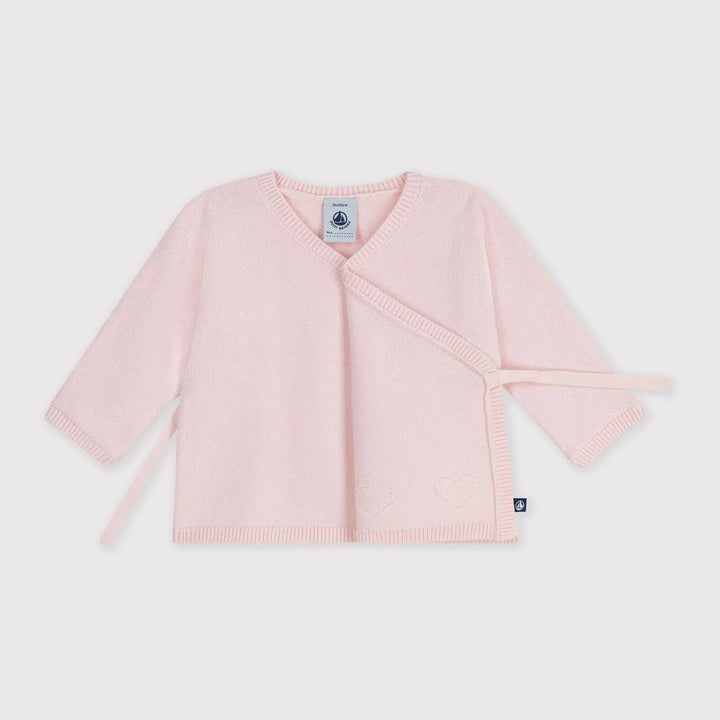 Petit Bateau Baby Girl Wool Wrapover Top