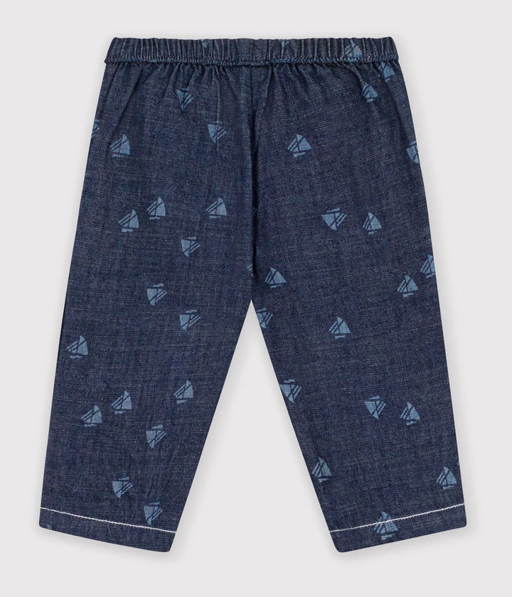 Petit Bateau Baby Boy Boat Printed Denim