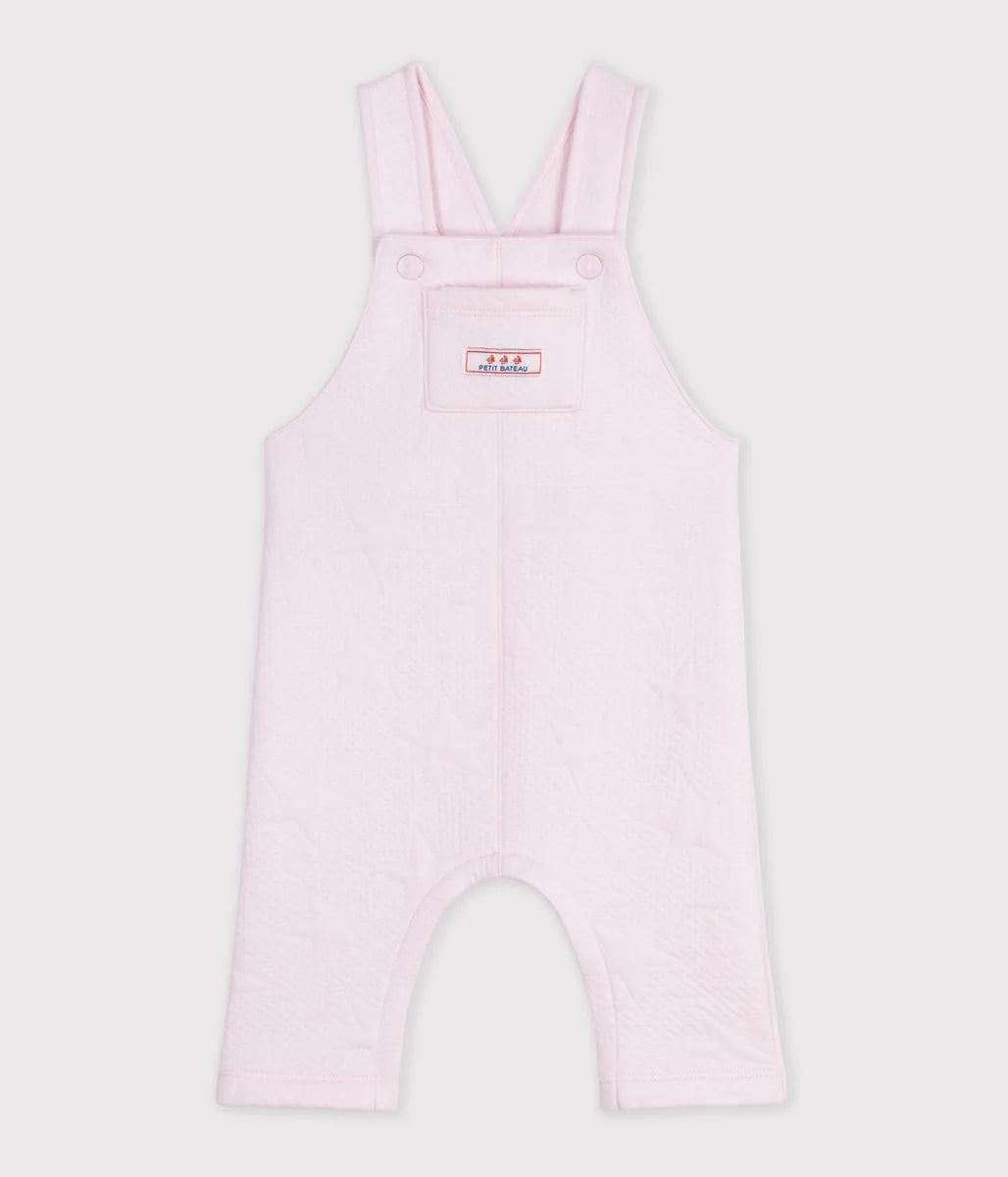 Petit Bateau Baby Girls’ Cotton Dungarees with Star Pattern