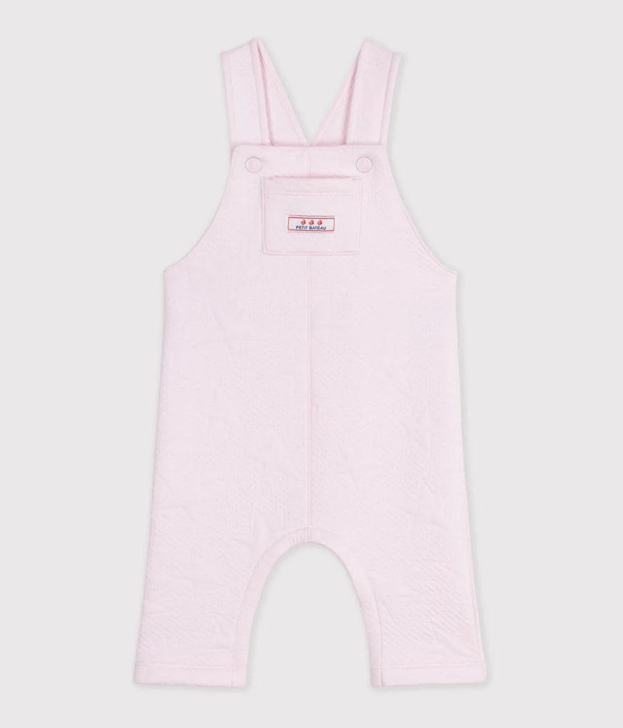 Petit Bateau Baby Girls’ Cotton Dungarees with Star Pattern
