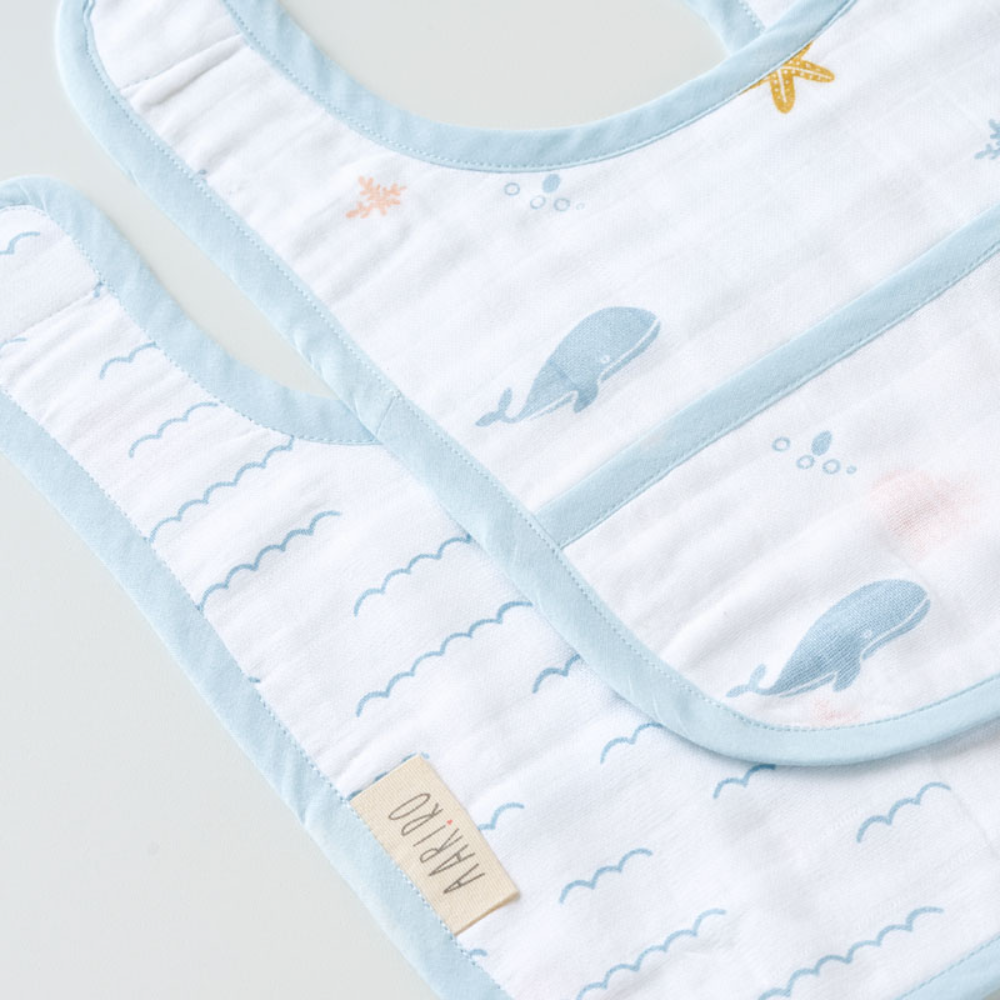 Aariro Little Explorer Classic Muslin Bib Collection