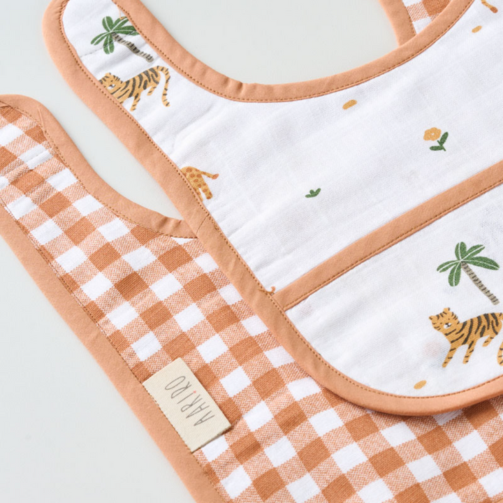 Aariro Little Explorer Classic Muslin Bib Collection