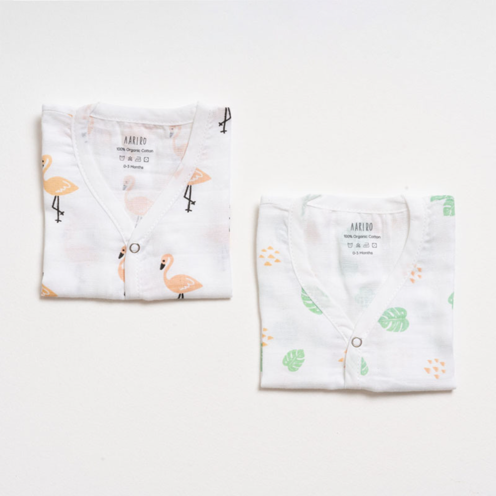 Aariro Muslin Jhabla Set - 2 Pieces