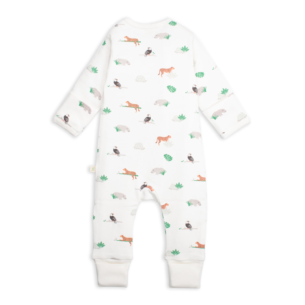 Tiny Twig Long Sleeve Zipsuit - Animal Kingdom