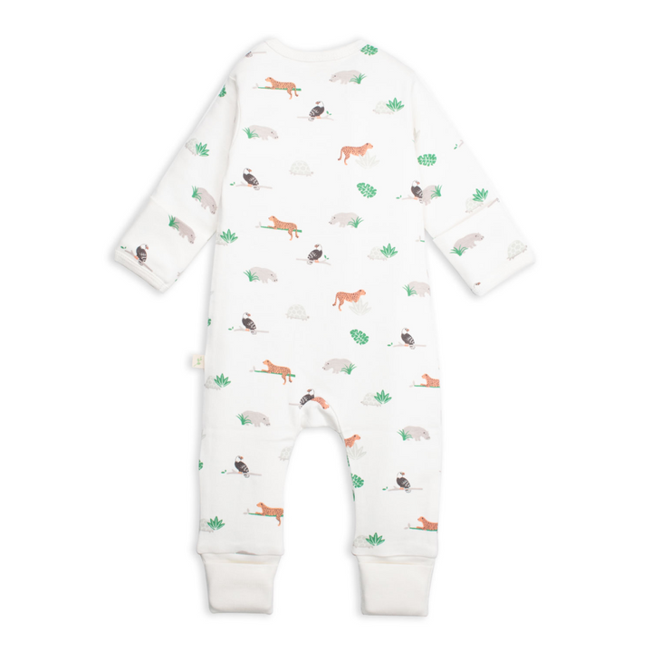 Tiny Twig Long Sleeve Zipsuit - Animal Kingdom