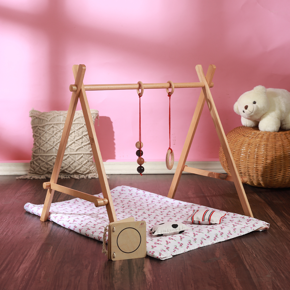 Ariro Wooden Baby Floor Gym & Mobile