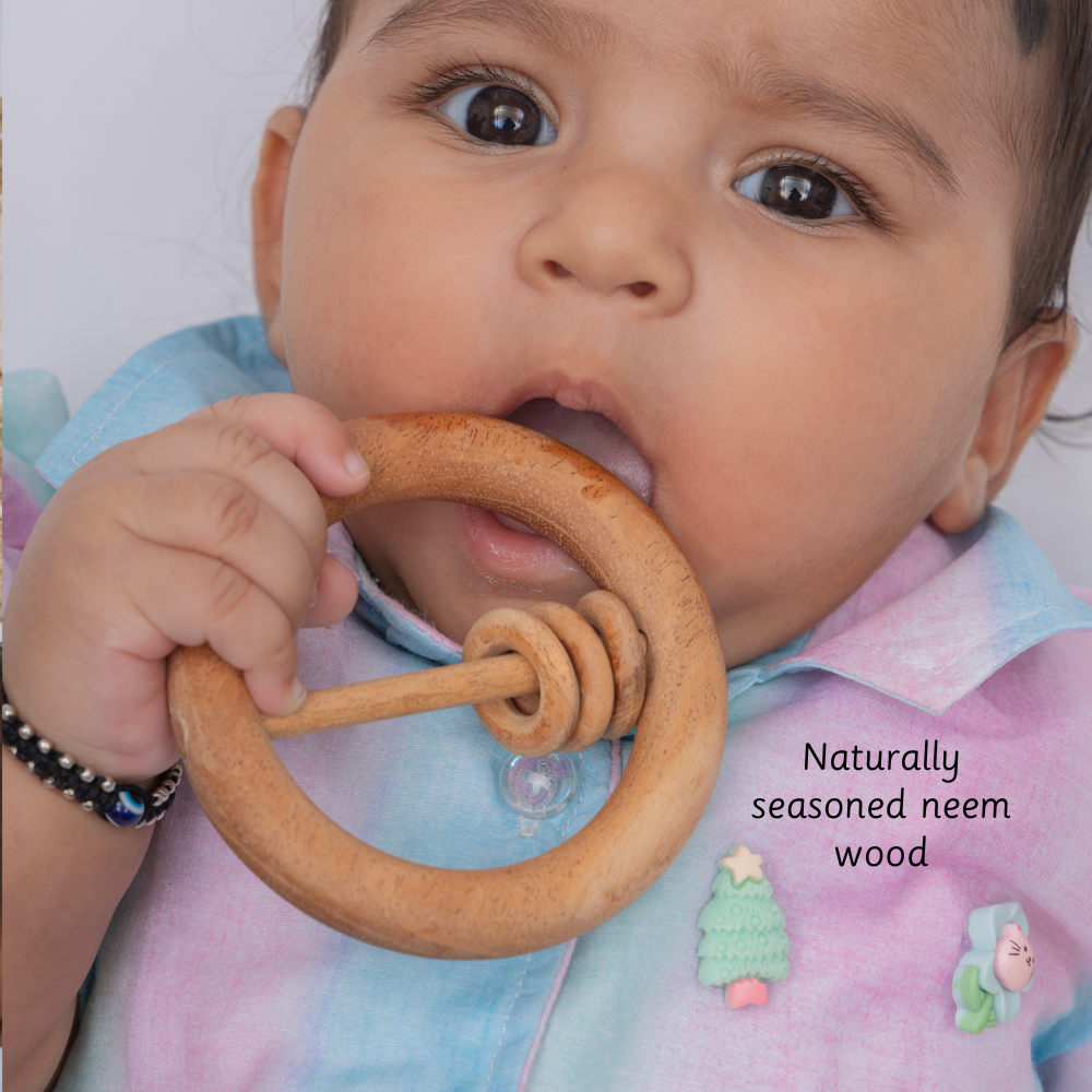 Ariro Neem Wood Rattles (Set of 3)