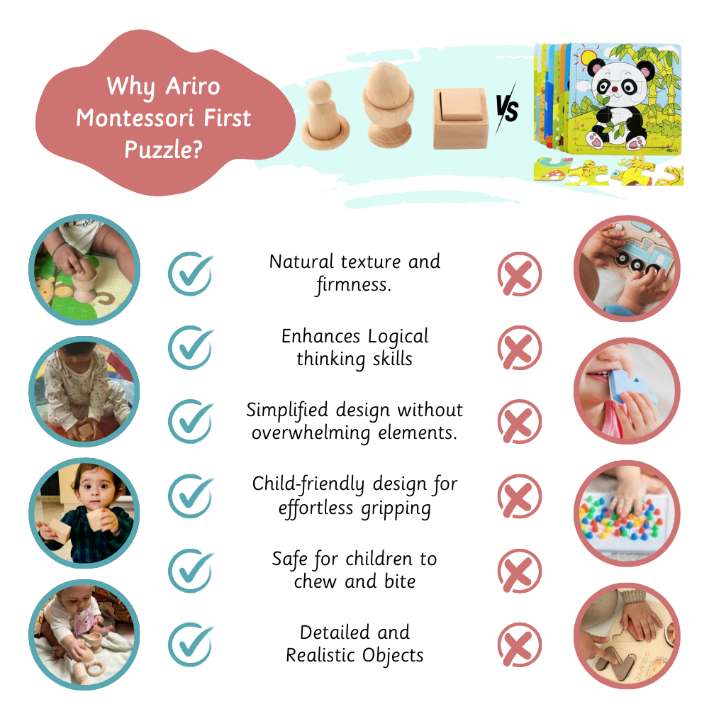 Ariro Montessori First Puzzle set