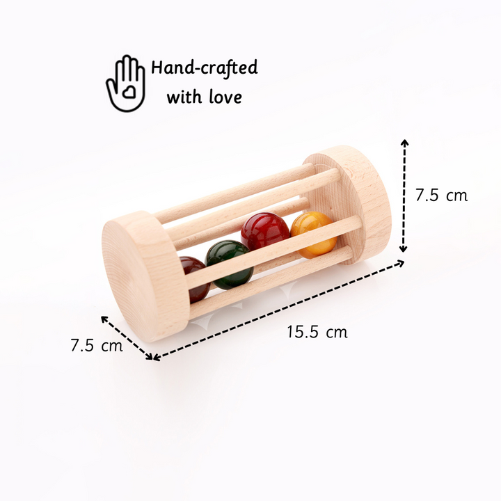 Ariro Wooden Rolling Rattle
