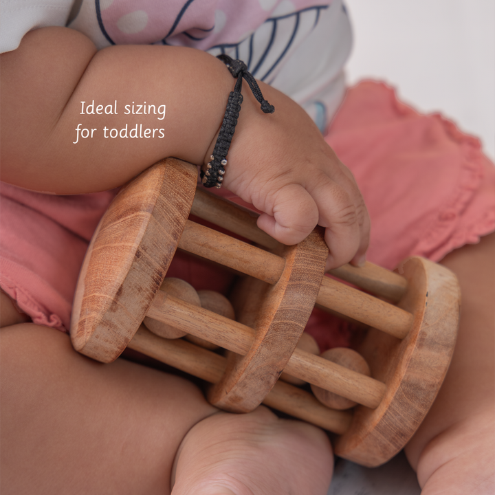 Ariro Neem Wood Rattle- Double Decker