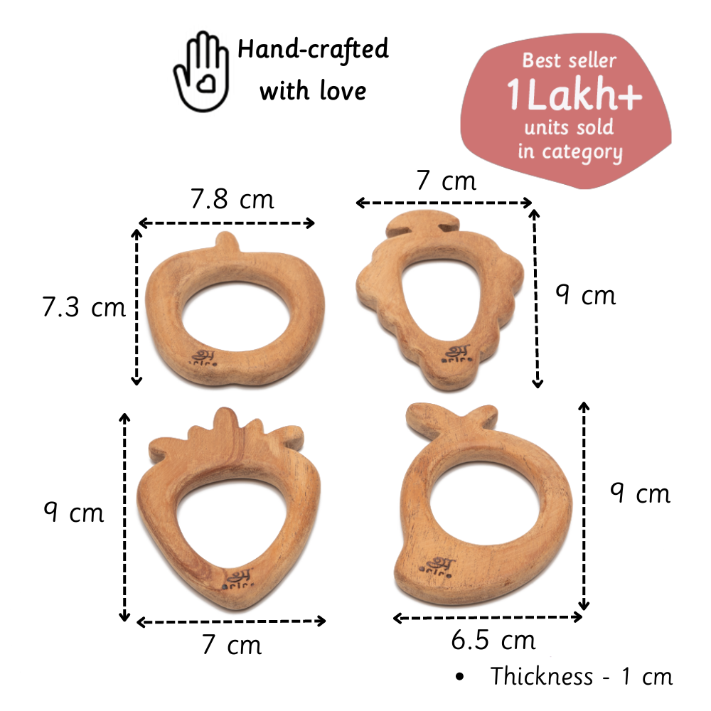 Ariro Wooden Teethers - Fruits