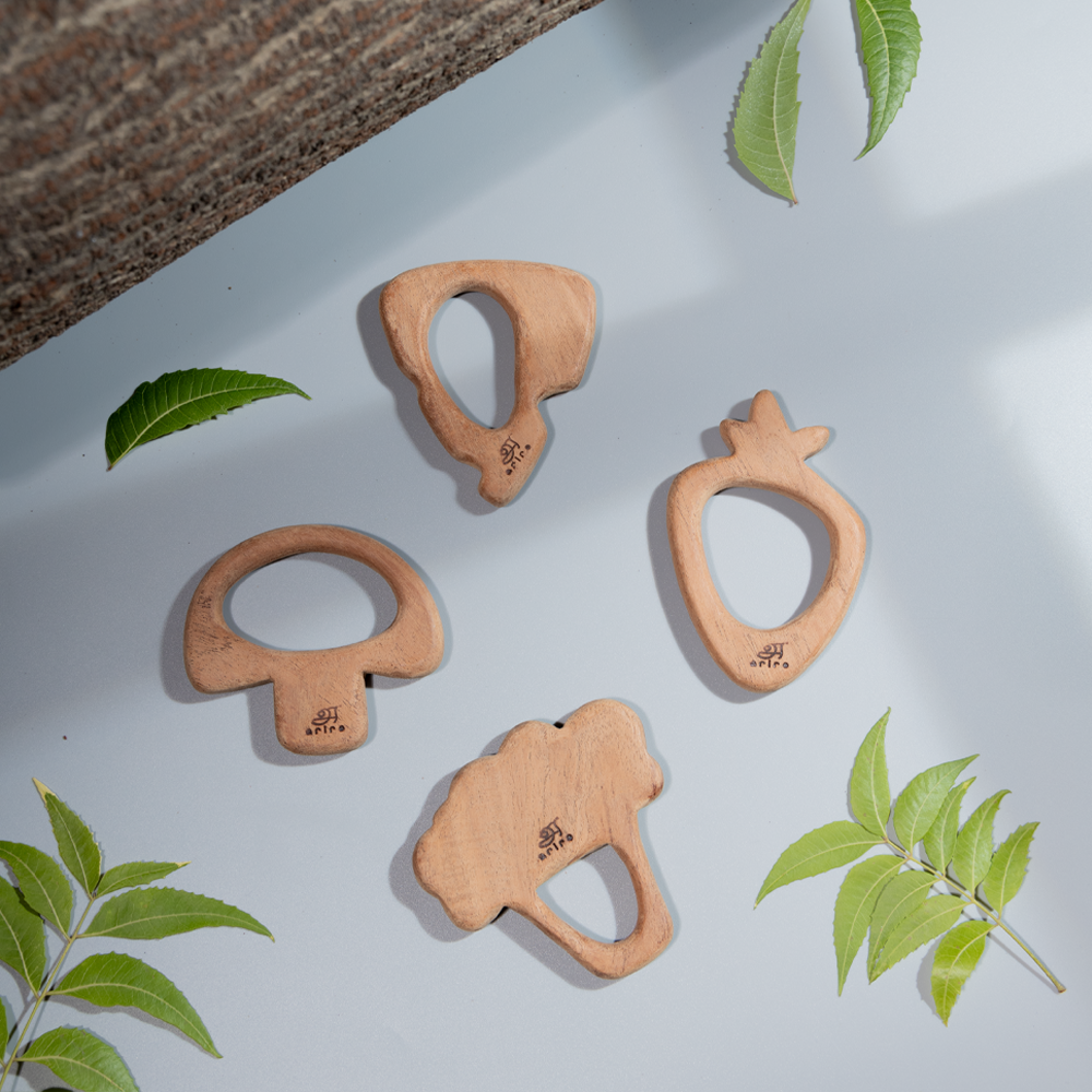 Ariro Wooden Teethers - Vegetables