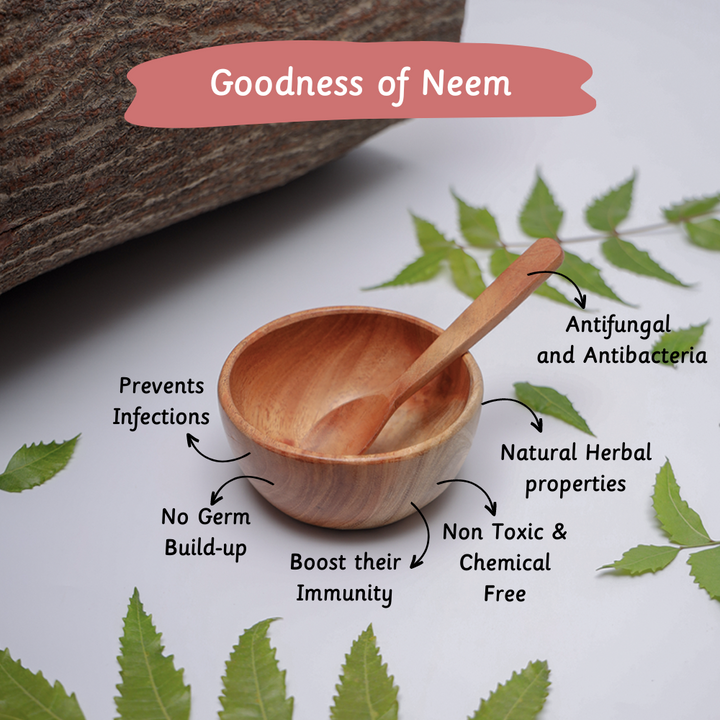 Ariro Neem Wood Bowl &amp; Spoon